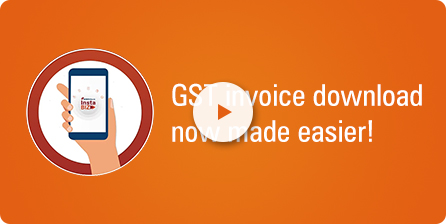 Now download GST invoice directly from InstaBIZ app.